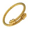 Bracelet Acier Tresse Homme Or Bracelets Tendances