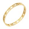 Bracelet Chiffres Romains Relief 3D Acier Or Bracelets Tendances