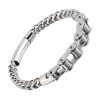Bracelet Luxe Franco Chaine Moto Argent Bracelets Tendances