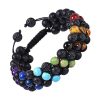 Bracelet Perles Trois Rangs 7 Chakras Bracelets tendances