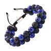 Bracelet Perles Homme Double Rang Lapis lazuli & Pierres de Lave Bracelets Tendances