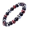 Bracelet en Perles Obsidienne & Onyx 3 Couleurs Rouge Bracelet-tendances.fr