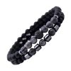 Bracelet Pierre Naturelles Albâtre & Pierre Volcanique Bracelets tendances