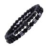 Bracelet Pierre Naturelles Onyx & Pierre Volcanique Bracelets Homme Tendances
