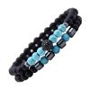 Bracelet Pierre Naturelles Turquoise & Pierre Volcanique Bracelets tendances