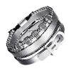 Bracelet Luxe Acier Argent Quatre Pièces Bracelets-tendances.fr