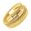 3 Bracelet Luxe en Acier doré Lot de Trois Pièces Bracelets Tendances