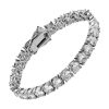 bracelet tennis argent pour homme
