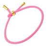 bracelet rose avec embouts doré