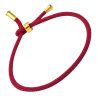 bracelet rouge avec embouts or
