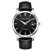 montre classique automatique vintage cadran noir