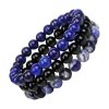 bracelet perles lapis-lazuli sodalite et onyx - bracelets-tendances.fr