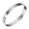 bracelet mosaique acier argent