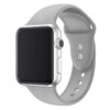 bracelet Apple Watch gris sport silicone réglable