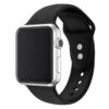 bracelet Apple Watch noir sport silicone réglable