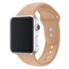 bracelet Apple Watch beige sport silicone réglable