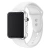 bracelet Apple Watch blanc sport silicone réglable