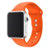 bracelet Apple Watch orange sport silicone réglable