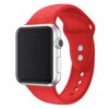 bracelet apple watch rouge sport silicone réglable