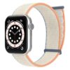 bracelet magnétique beige en nylon pour Apple Watch