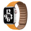 bracelet magnétique en cuir melon pour Apple Watch