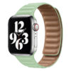 bracelet magnétique en cuir menthe pour Apple Watch