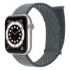 bracelet magnétique gris en nylon pour Apple Watch