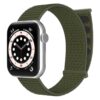 bracelet magnétique kaki en nylon pour Apple Watch