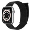 bracelet magnétique noir en nylon pour Apple Watch