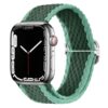 bracelet vert en nylon tressé Apple Watch