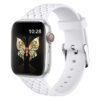 Bracelet Montre Silicone Blanc Tressé Apple Watch
