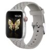 bracelet montre silicone gris tressé apple watch
