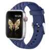bracelet montre silicone navy tressé apple watch