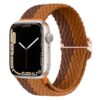 bracelet tissus marron et brun réglable Apple Watch