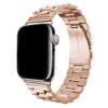 bracelet maillon acier or rose pour Apple Watch