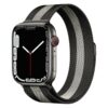 bracelet montre milanais noir et gris magnétique Apple Watch
