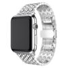 bracelet montre acier argent Apple Watch luxe