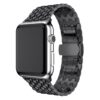 bracelet montre acier noir Apple Watch luxe