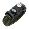 bracelet survie paracorde kaki multifonction flash boussole