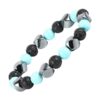 bracelet perles géométriques turquoise