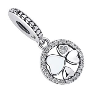charm cœur multiple en argent sterling 925 & zircons
