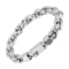 bracelet maillon titane argent