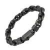 bracelet maillon titane noir homme.